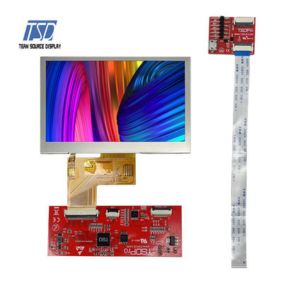 Transmissive TN 4,3 de Module480x272 Resolutie ST7282 IC 500nits van Duimuart LCD