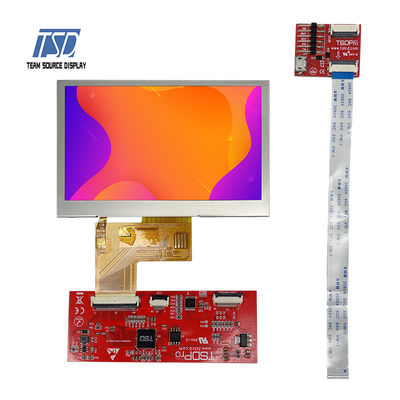 Transmissive TN 4,3 de Module480x272 Resolutie ST7282 IC 500nits van Duimuart LCD