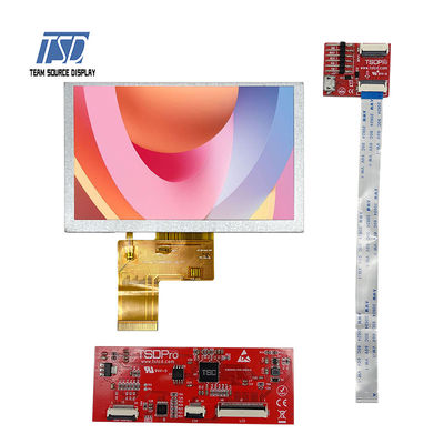 500nits Vertoning 5 Duim800x480 Resolutie ST7262 IC van kleurentft UART LCD