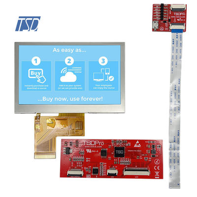 Resistief aanraakscherm 4.3' Smart LCD-module 480x320 met UART-interface