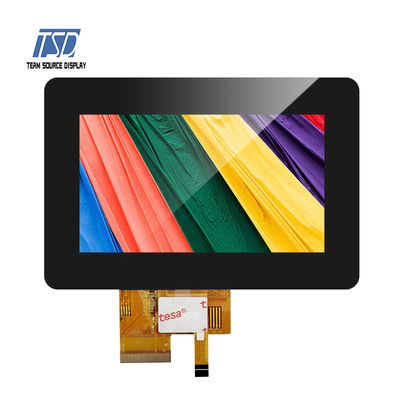 RGB-interface 280nits Luminantie TFT LCD-scherm HX8257 IC 4,3 inch 480x272 met CTP