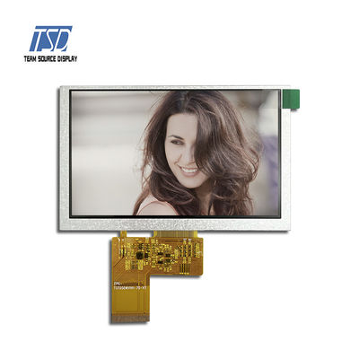 5,0 het Duim800x480 ST7262 IC 500nits TFT LCD Scherm met TTL-Interface